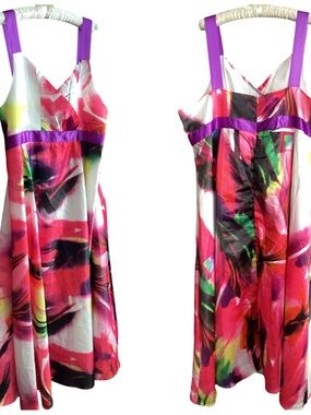 🌂 Vibrant Floral Maxi Dress Size 5X